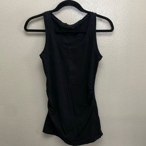 SIX Black Maternity Tank Tops, size Small